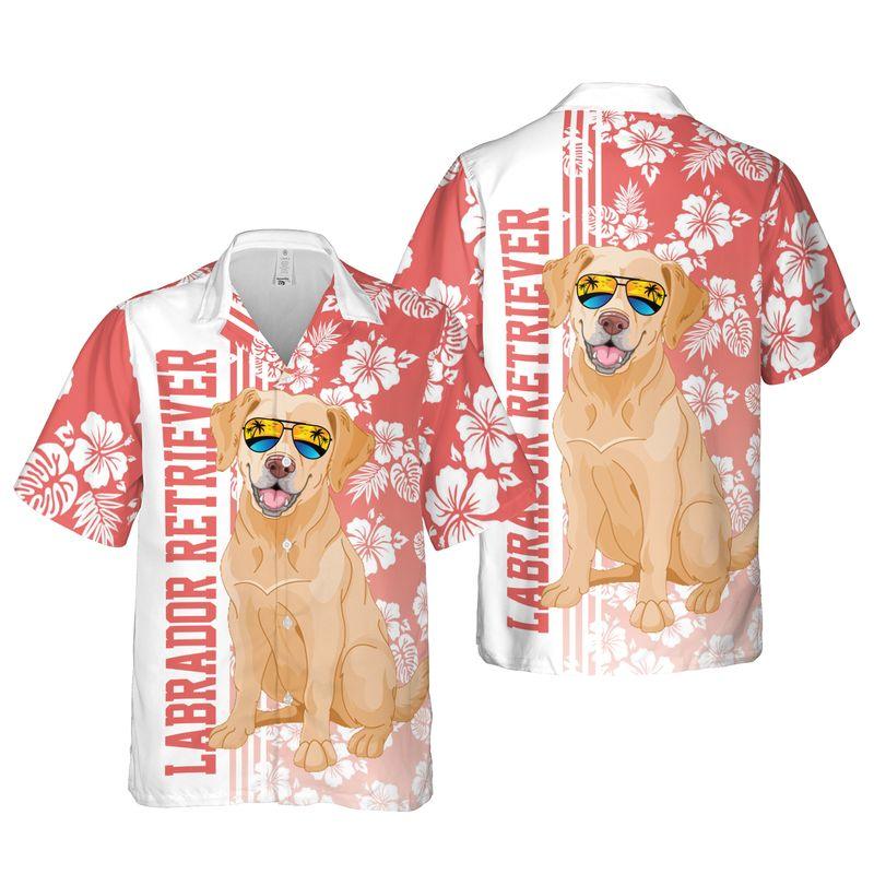 Labrador Retriever Dog Aloha Hawaiian Shirts For Summer, Tropical Hawaiian Shirt For Men Women, Beachwear Gift For Dog Lovers, Dog Mom Dad, Friend - Amzanimalsgift