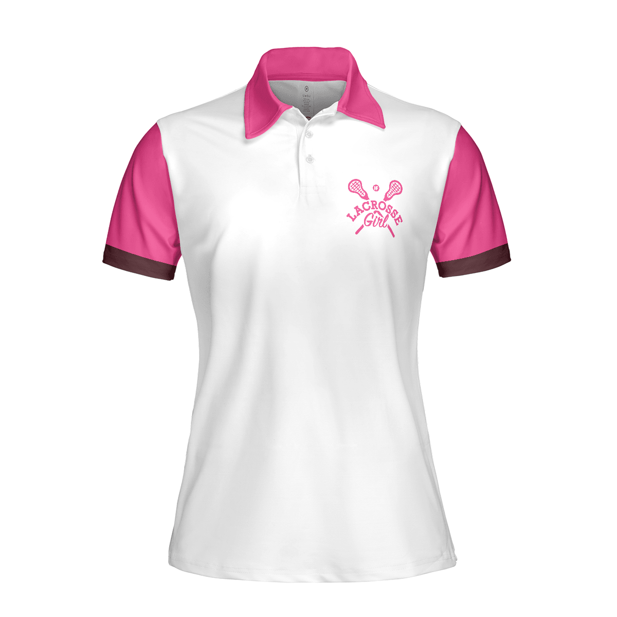 Lacrosse Women Polo Shirt, Don't Let Skirt Fool You White And Pink Lacrosse Women Polo Shirts, Best Gift For Lacrosse Lovers, Ladies - Amzanimalsgift