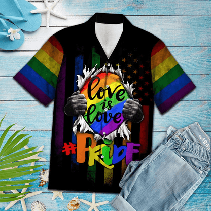 LGBT Aloha Hawaiian Shirts For Summer, Pride Colorful Rainbow Hawaiian Shirts, Gift For Gaymer And Lesbian - I Don't Need Anyone's Approval To Be Me - Amzanimalsgift