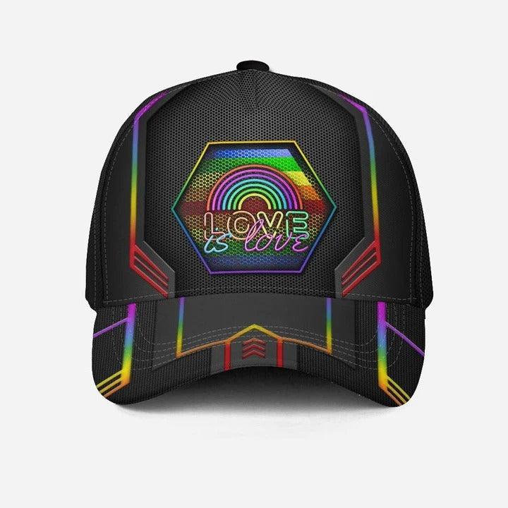 LGBT Cap, Be Proud Be Visible LGBT Rainbow Classic Cap Hat For Men And Women, Perfect LGBT Gift For Friend, Couple, LGBT Pride Month - Amzanimalsgift