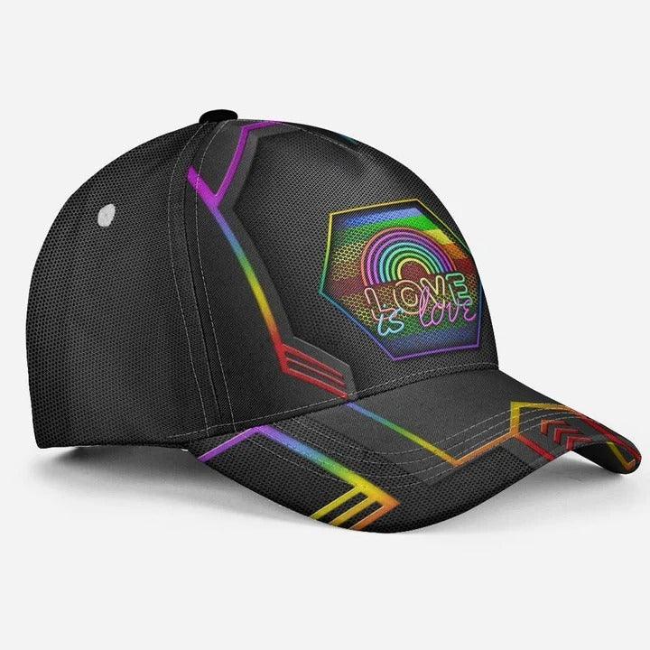 LGBT Cap, Be Proud Be Visible LGBT Rainbow Classic Cap Hat For Men And Women, Perfect LGBT Gift For Friend, Couple, LGBT Pride Month - Amzanimalsgift