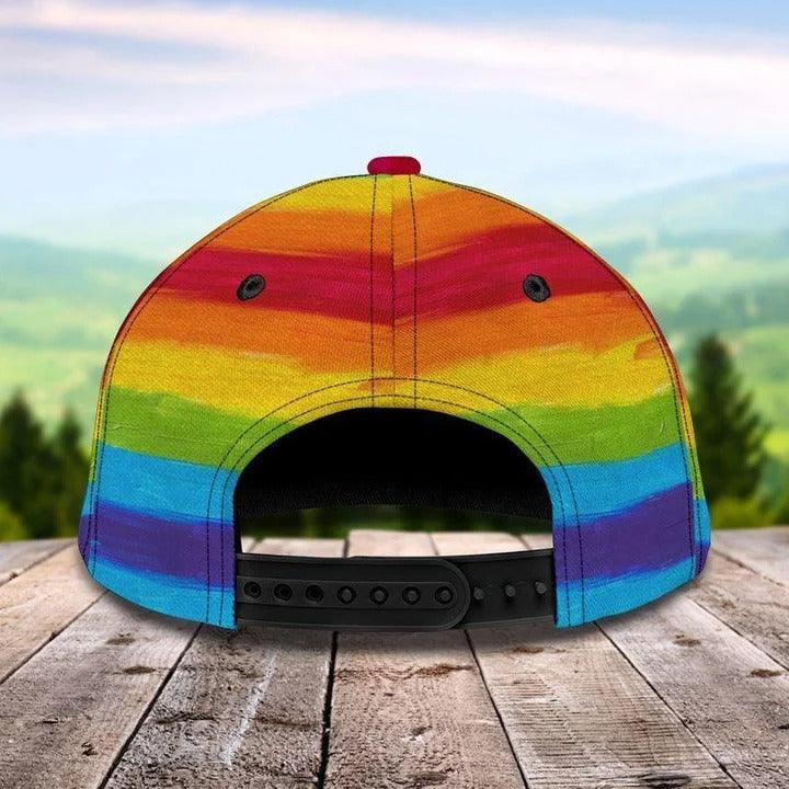 LGBT Cap, Biker Pride Flag LGBT Classic Cap Hat For Men And Women - Perfect LGBT Gift For Love Biker, Friend, LGBT Pride Month - Love Is Love - Amzanimalsgift