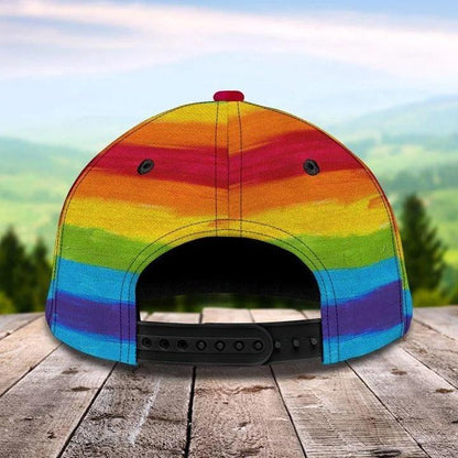 LGBT Cap, Biker Pride Flag LGBT Classic Cap Hat For Men And Women - Perfect LGBT Gift For Love Biker, Friend, LGBT Pride Month - Love Is Love - Amzanimalsgift