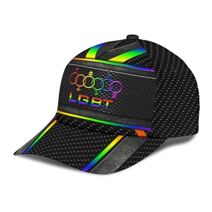 LGBT Cap, Fascinating Proud LGBT Rainbow LGBT Classic Cap Hat For Men And Women, Perfect LGBT Gift For Friend, Couple, LGBT Pride Month - Amzanimalsgift