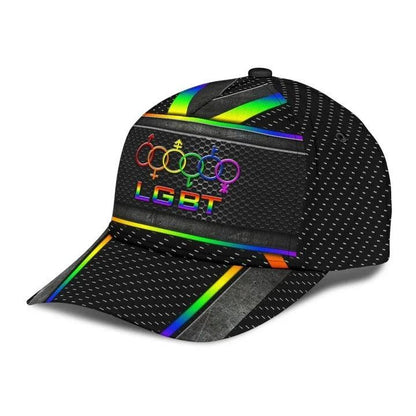LGBT Cap, Fascinating Proud LGBT Rainbow LGBT Classic Cap Hat For Men And Women, Perfect LGBT Gift For Friend, Couple, LGBT Pride Month - Amzanimalsgift