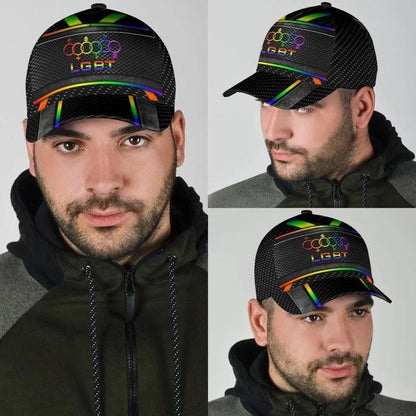 LGBT Cap, Fascinating Proud LGBT Rainbow LGBT Classic Cap Hat For Men And Women, Perfect LGBT Gift For Friend, Couple, LGBT Pride Month - Amzanimalsgift