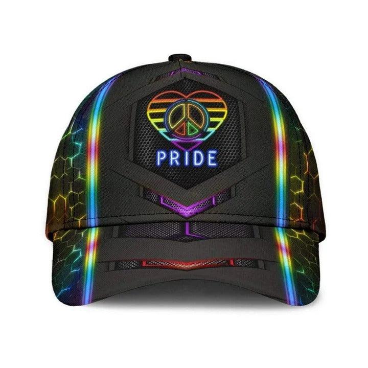 LGBT Cap, Heart Hippie Taste The Rainbow LGBT Classic Cap Hat For Men And Women, Perfect LGBT Gift For Friend, Couple, LGBT Pride Month - Amzanimalsgift
