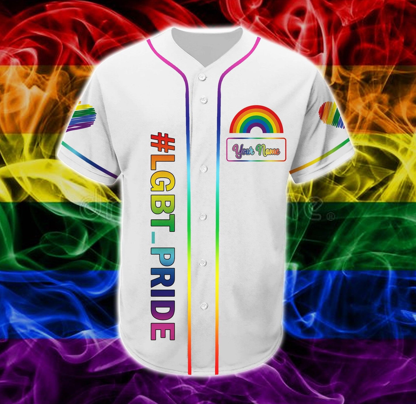 LGBT Custom Name Baseball Jersey, Being Straight Was The Phase, Personalized Pride Colorful Of LGBT Baseball Jersey, Gift For Gaymer And Lesbian - Amzanimalsgift