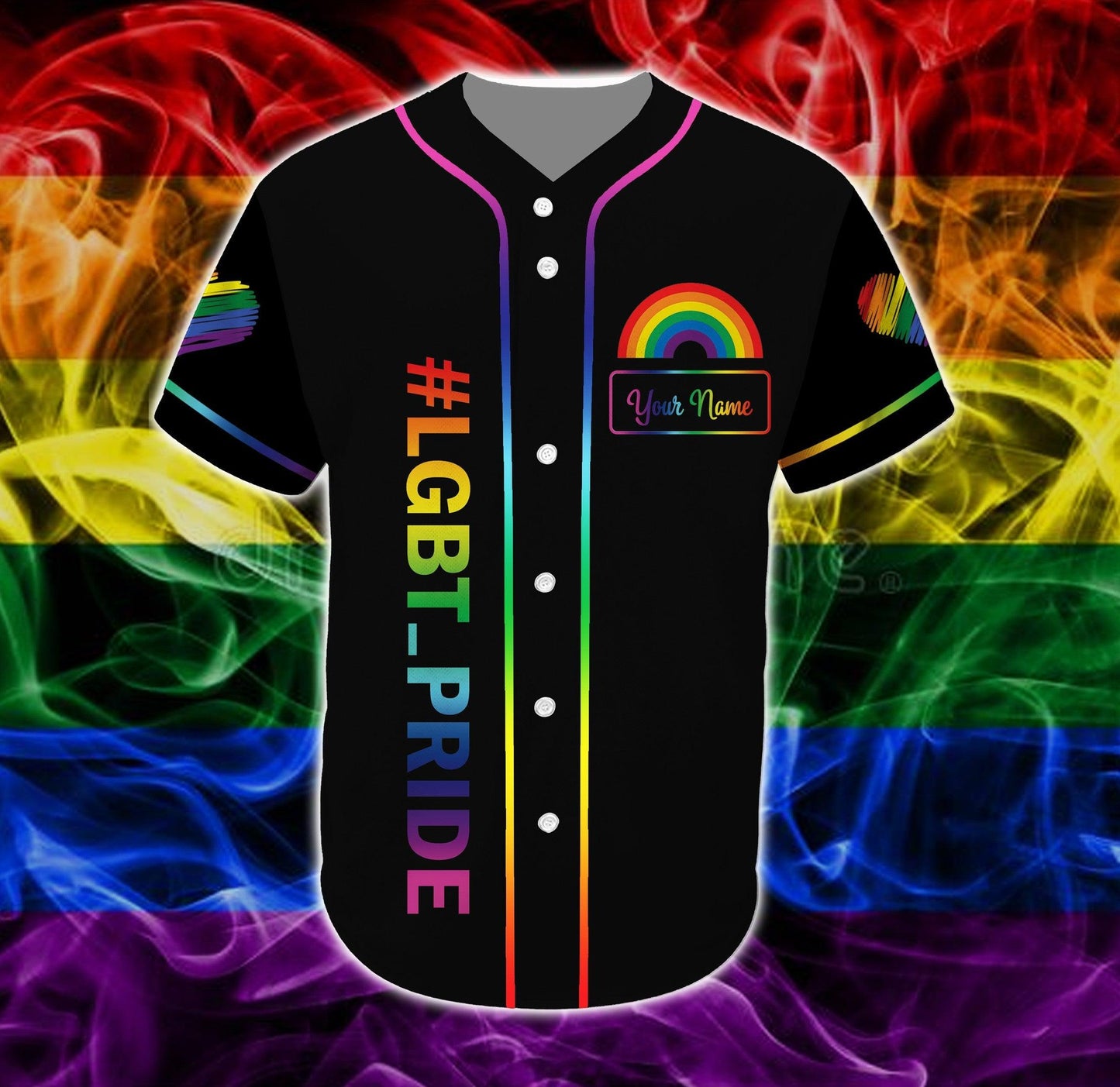 LGBT Custom Name Baseball Jersey, Being Straight Was The Phase, Personalized Pride Colorful Of LGBT Baseball Jersey, Gift For Gaymer And Lesbian - Amzanimalsgift