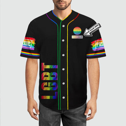 LGBT Custom Name Baseball Jersey, Human Being Colors May Vary, Personalized Pride Colorful Of LGBT Baseball Jersey, Gift For Gaymer And Lesbian - Amzanimalsgift