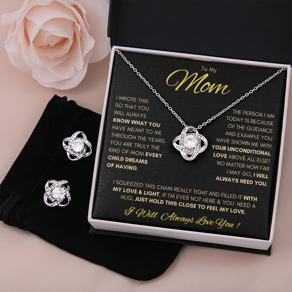 Love Knot Necklace For Mom - You Are Truly The Kind Of Mom Every Child Dreams Of Having Love Knot Necklace - Perfect Gift For Mom, Necklace For Mom - Amzanimalsgift