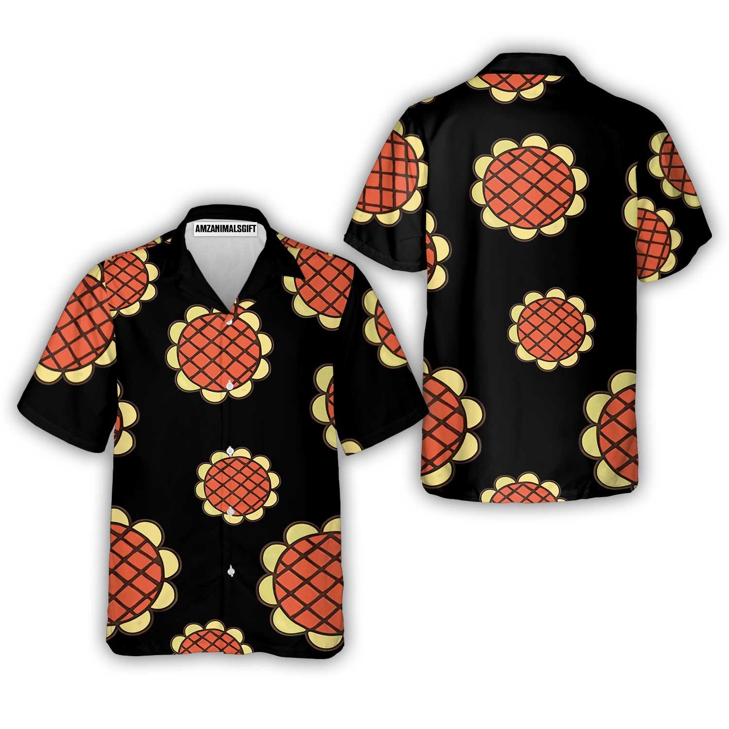 Luffy Dressrosa Hawaiian Shirt - Luffy Dressrosa Sunflower Hawaiian Shirt - Perfect Gift For Friend, Family - Amzanimalsgift