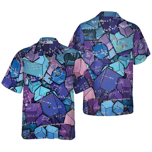 Math Aloha Hawaiian Shirt, Math Digital Pattern Hawaiian Shirt, Math Hawaiian Shirt For Summer - Perfect Gift For Men, Women, Math Lover, Friend - Amzanimalsgift