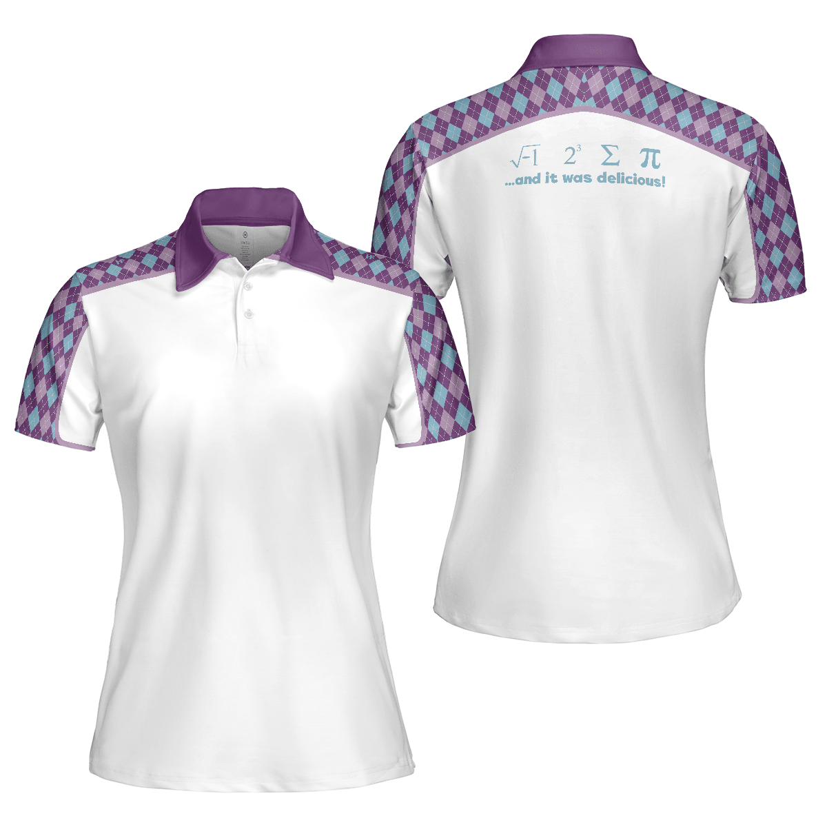 Math Teacher Women Polo Shirt, I Ate Some Pie Teacher Women Polo Shirts, Funny Math Teacher Shirt Gift For Ladies, Teacher's Day - Amzanimalsgift
