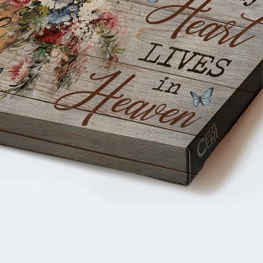 Memorial Premium Wrapped Landscape Canvas - Winter Forest, Watercolor Cardinal, Those We Love Don't Go Away - Heaven Gift For Members Family - Amzanimalsgift