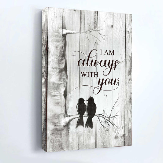 Memorial Premium Wrapped Portrait Canvas - Black Bird, Heaven Message, Saving Memories, I Am Always With You- Heaven Gift For Members Family - Amzanimalsgift