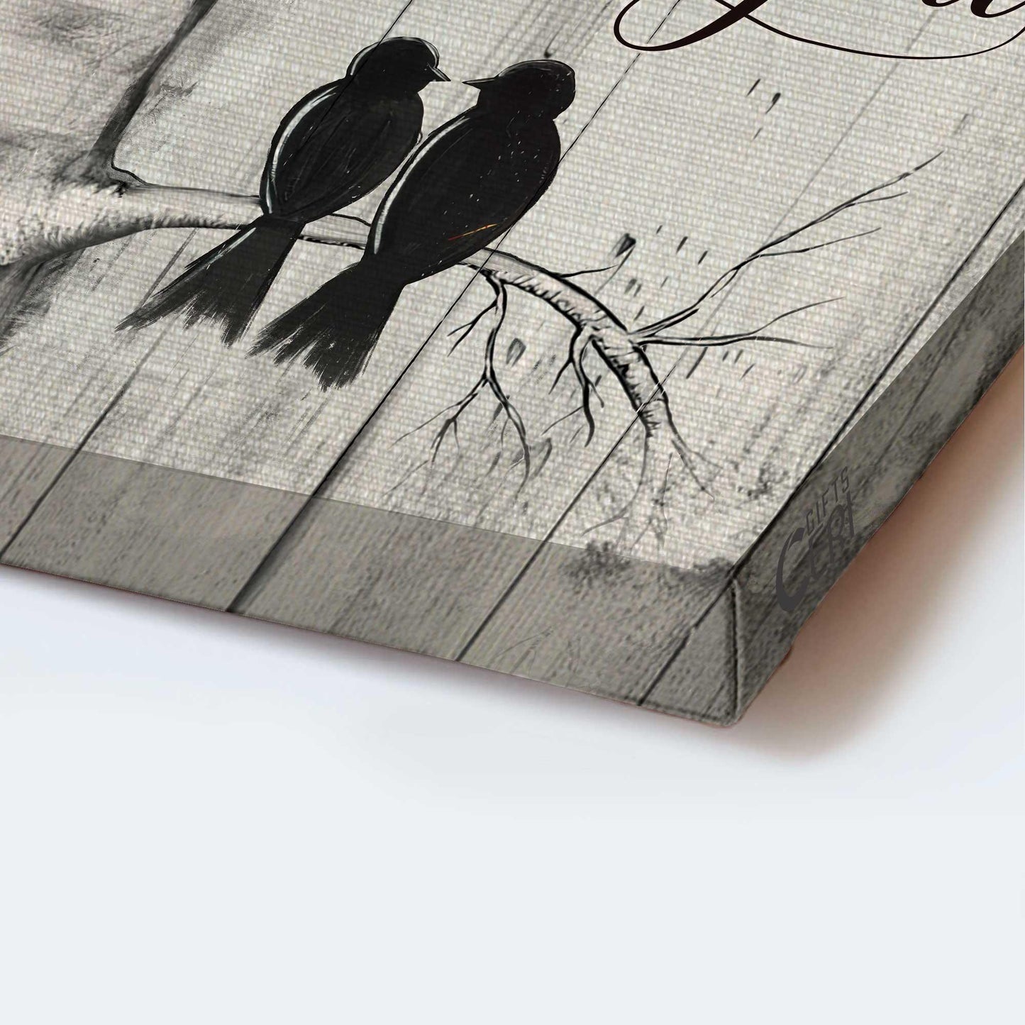 Memorial Premium Wrapped Portrait Canvas - Black Bird, Heaven Message, Saving Memories, I Am Always With You- Heaven Gift For Members Family - Amzanimalsgift