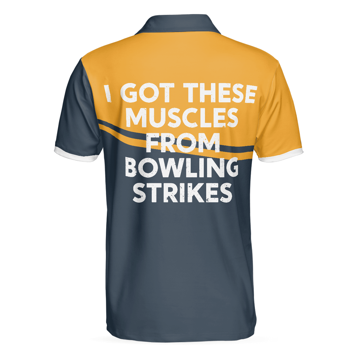 Men Bowling Polo Shirt - I Got These Muscles From Bowling Strikes Polo Shirt, Bowling Polo Shirt, Bowling Shirt For Men - Amzanimalsgift