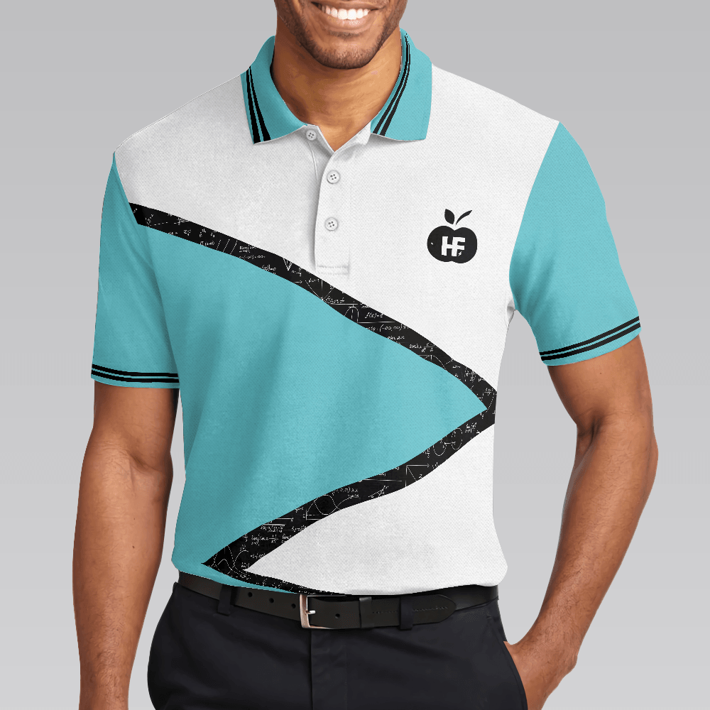 Men Cat Polo Shirt - Cats And Math Men Polo Shirt, I Like Cats And Math And Maybe 3 People Polo Shirt - Best Gift For Male Math Teachers - Amzanimalsgift