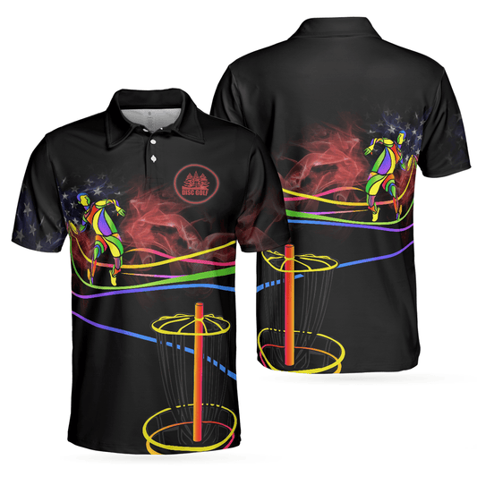 Men Disc Golf Polo Shirt - Disc Golf Is My Life Men Polo Shirt, Colorful Disc Golf Shirt Design For Male - Perfect Polo Shirt For Men - Amzanimalsgift