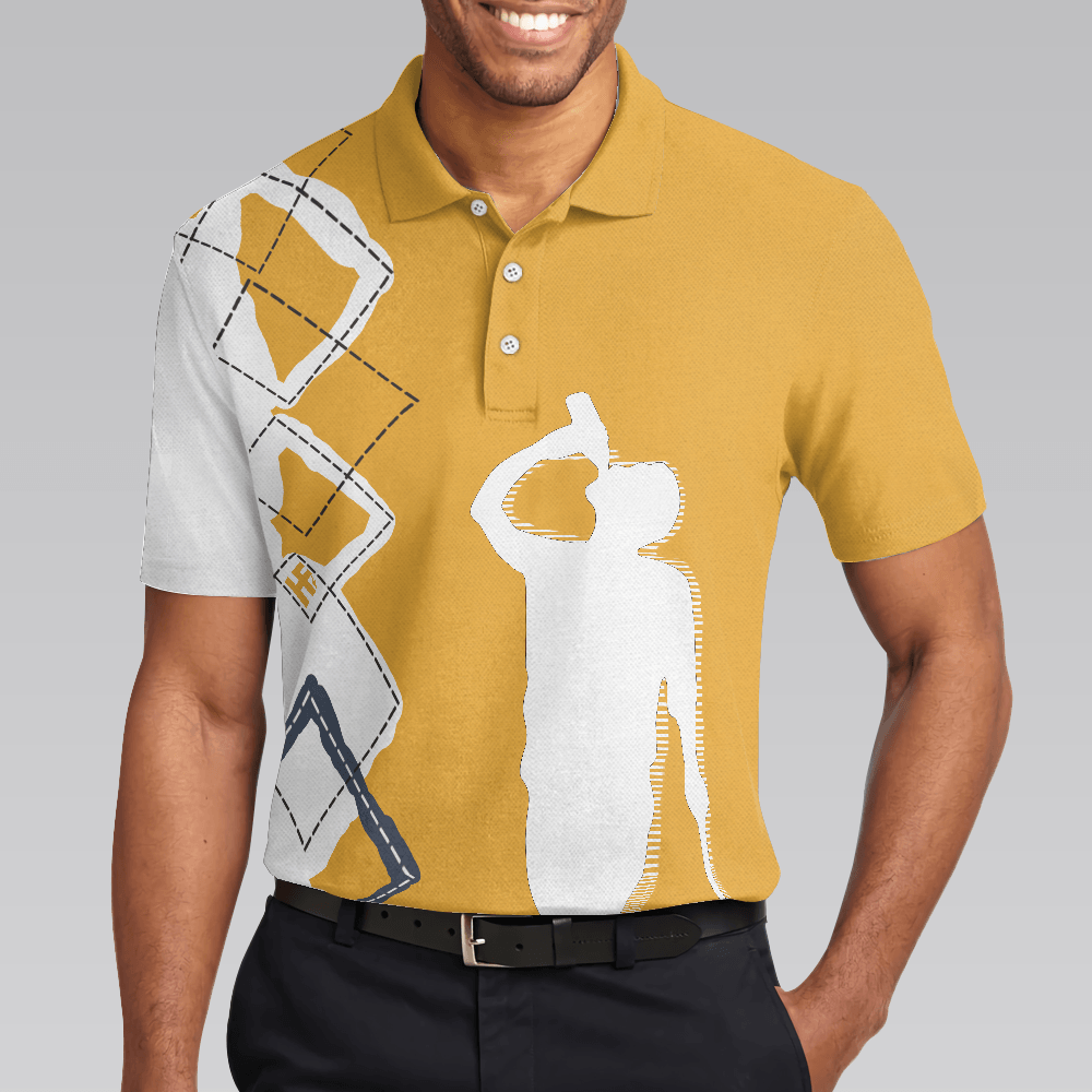 Men Golf Polo Shirt - Beer And Golf Men Polo Shirt, That's Why I'm Here Beer Drinking Polo Shirt - Perfect Polo Shirt For Men, Golfers - Amzanimalsgift