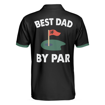 Men Golf Polo Shirt - Best Argyle Pattern Golf Men Polo Shirt, Best Dad By Par Shirt For Male - Perfect Polo Shirt For Men, Golfers - Amzanimalsgift