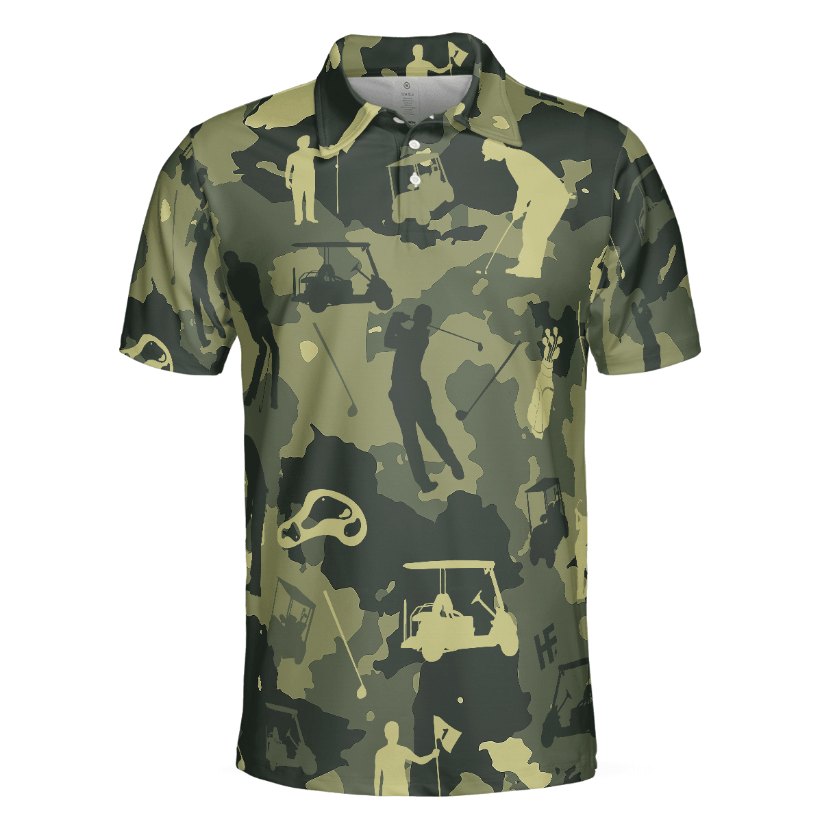 Men Golf Polo Shirt - Camouflage Texture Golf Set Polo Shirt, Military Men Polo Shirt - Perfect Polo Shirt For Men, Golfers - Amzanimalsgift