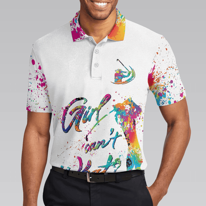 Men Golf Polo Shirt - Color Golfer Men Polo Shirts, Girl Can't What Golf Shirt For Men, Gift For Golfers - Amzanimalsgift