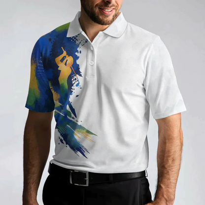 Men Golf Polo Shirt - Colorful Water Golf Men Polo Shirt, Let’s Par Tee Color Golfer Men Polo Shirt - Perfect Polo Shirt For Men, Golfers - Amzanimalsgift