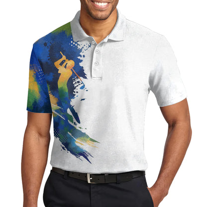 Men Golf Polo Shirt - Colorful Water Golf Men Polo Shirt, Let’s Par Tee Color Golfer Men Polo Shirt - Perfect Polo Shirt For Men, Golfers - Amzanimalsgift