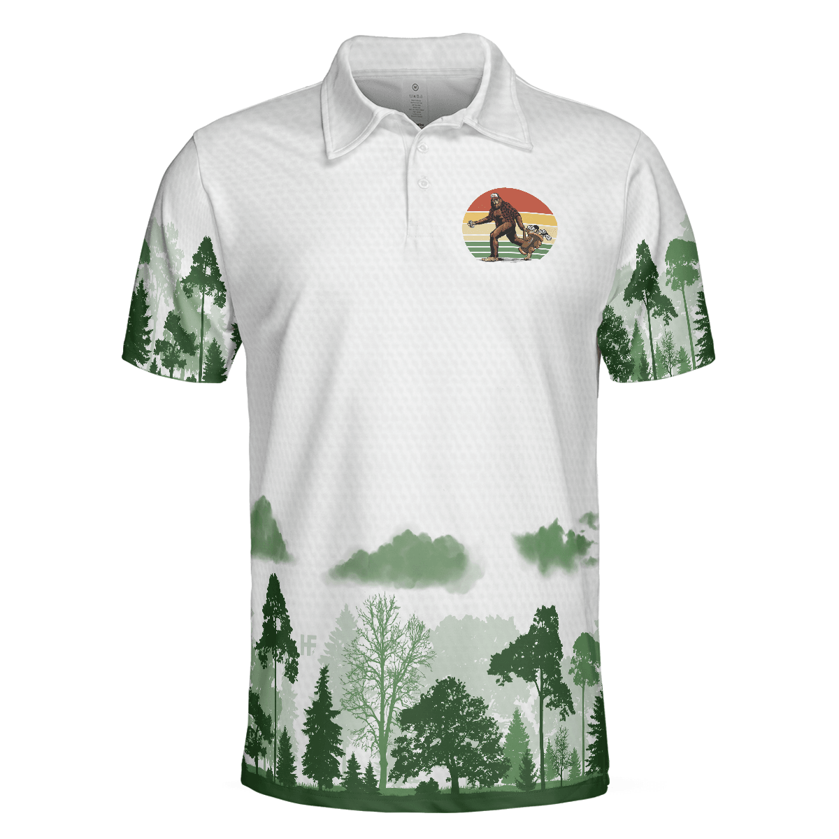 Men Golf Polo Shirt - Cool Big Foot Golf Men Polo Shirt, Golf Not All Wanders Men Polo Shirt - Perfect Polo Shirt For Men, Golfers - Amzanimalsgift
