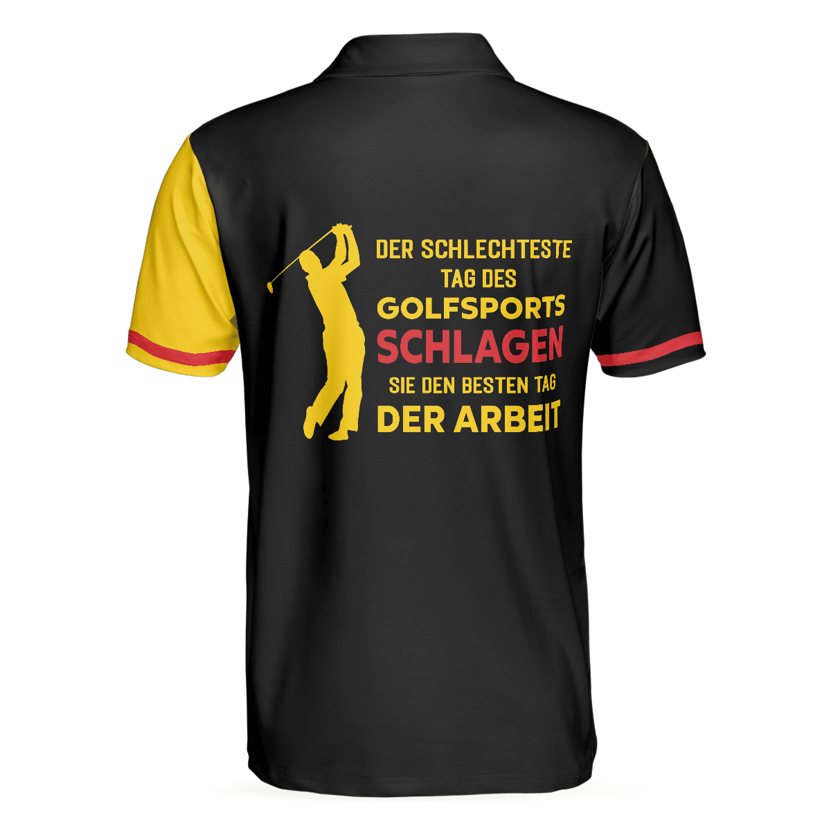 Men Golf Polo Shirt - Der Schlechteste Tag Des Golfsports Schlagen Sie Den Besten Tag Der Arbeit Polo Shirt, German Golf Shirt For Men - Amzanimalsgift