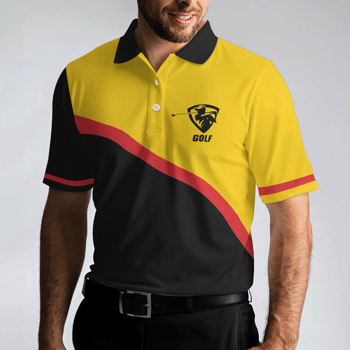 Men Golf Polo Shirt - Der Schlechteste Tag Des Golfsports Schlagen Sie Den Besten Tag Der Arbeit Polo Shirt, German Golf Shirt For Men - Amzanimalsgift