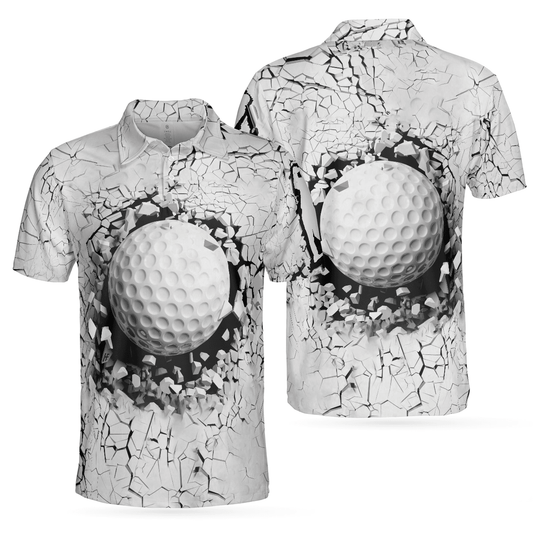 Men Golf Polo Shirt - Elegant And Unique Golf Breaker Golf Polo Shirt, Best Gift For Golfers, Golf Gift For Men - Amzanimalsgift