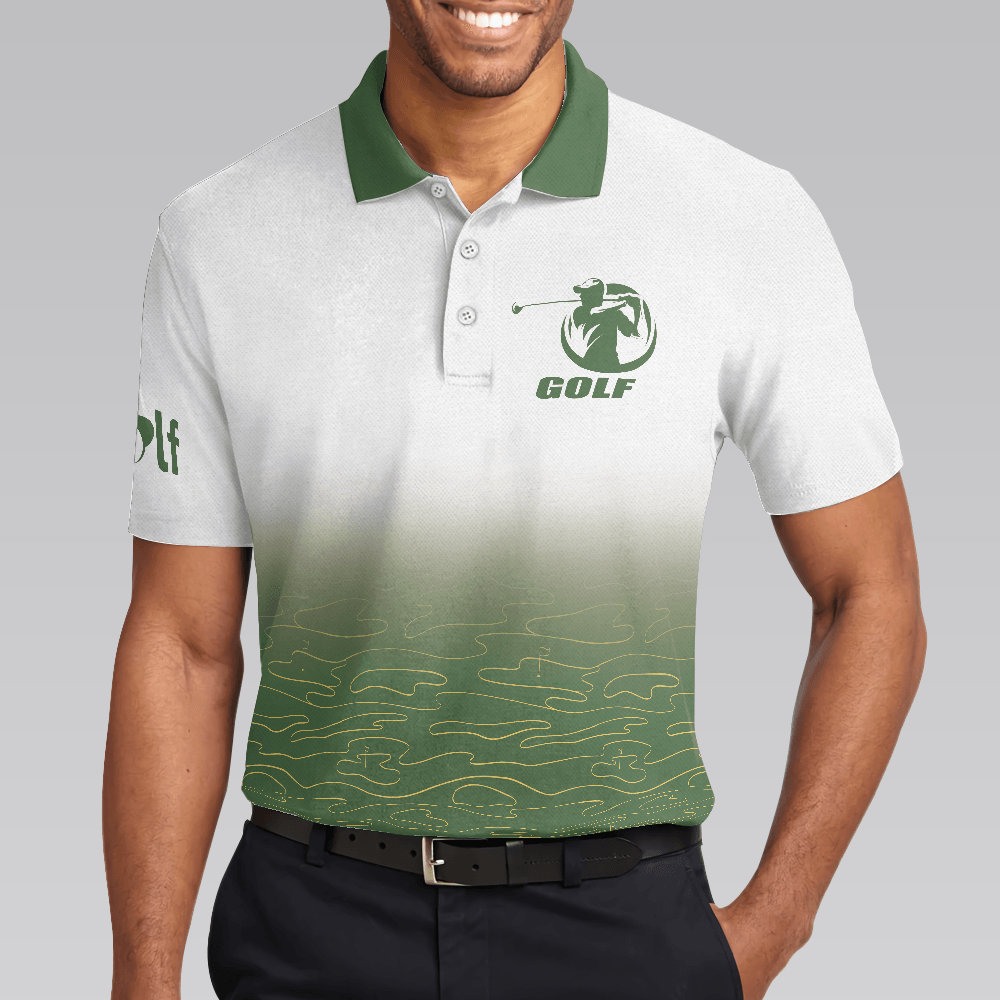 Men Golf Polo Shirt - Elegant Born To Golf Forced To Work Men Golf Polo Shirt - Perfect Polo Shirt For Men, Golfers - Amzanimalsgift