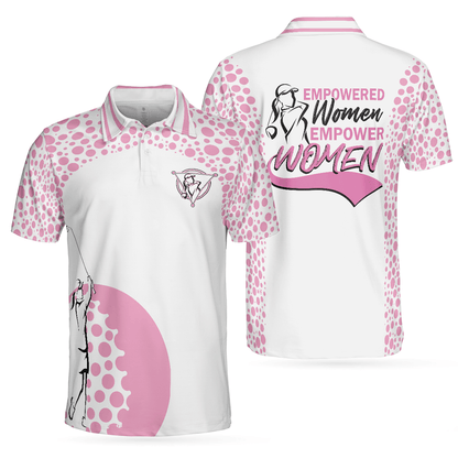 Men Golf Polo Shirt - Empowered Women Empower Women Golf Pink Polo Shirt, Polo Shirts For Men, Golfers - Amzanimalsgift