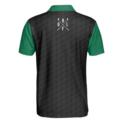 Men Golf Polo Shirt - Funny Black And Green Golf Men Polo Shirt, Just Tap In It Men Polo Shirt - Perfect Polo Shirt For Men, Golfers - Amzanimalsgift