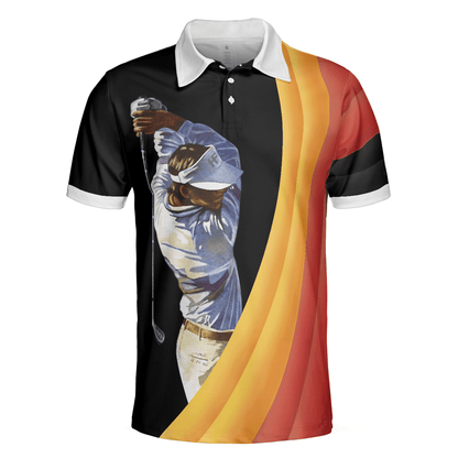 Men Golf Polo Shirt - German Flag Golf Art Short Sleeve All Over Print Men Polo Shirt - Perfect Polo Shirt For Men, Golfers - Amzanimalsgift
