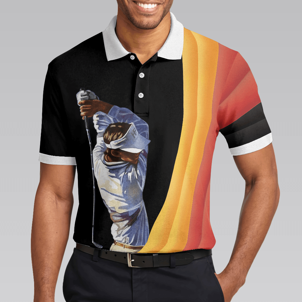 Men Golf Polo Shirt - German Flag Golf Art Short Sleeve All Over Print Men Polo Shirt - Perfect Polo Shirt For Men, Golfers - Amzanimalsgift