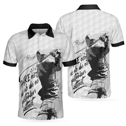 Men Golf Polo Shirt - German Golfing Men Polo Shirt, Fahre Es Als Ob Du Es Gestohlen Hättest Polo Shirt, Best Golf Shirt For Men, Gift For Golfers - Amzanimalsgift