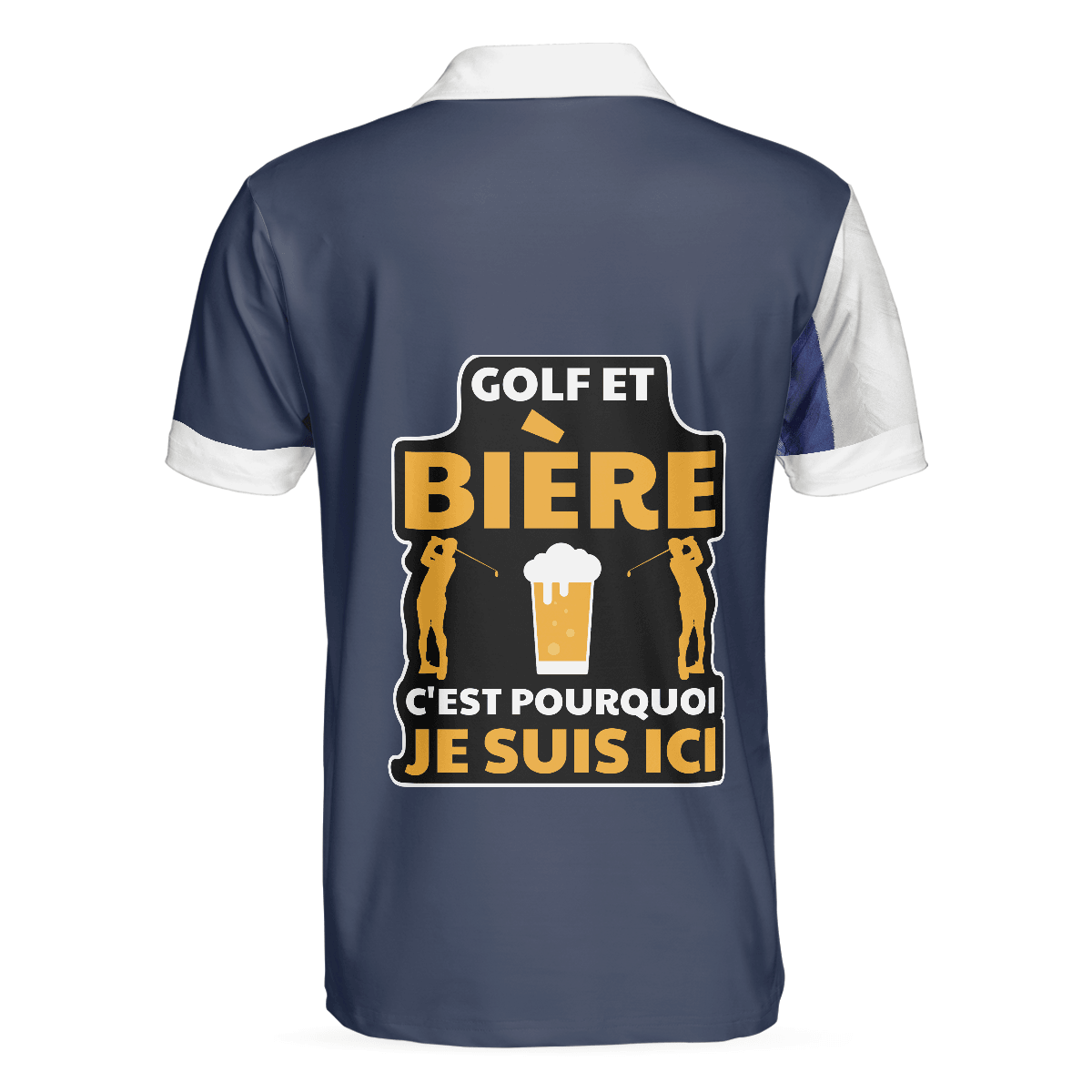 Men Golf Polo Shirt - Golf And Beer France Flag, Golf Et Bière C'est Pourquoi Je Suis Ici Men Golf Polo Shirt - Perfect Polo Shirt For Men, Golfers - Amzanimalsgift