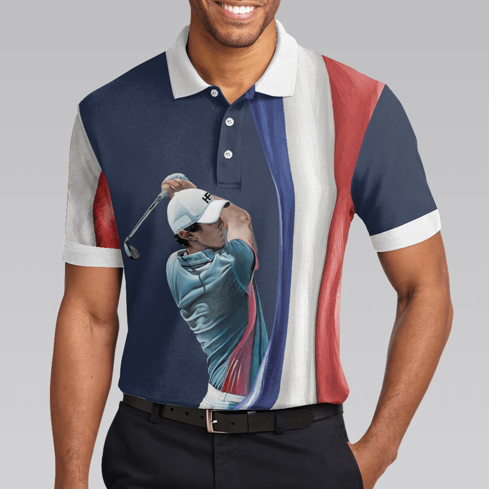 Men Golf Polo Shirt - Golf And Beer France Flag, Golf Et Bière C'est Pourquoi Je Suis Ici Men Golf Polo Shirt - Perfect Polo Shirt For Men, Golfers - Amzanimalsgift