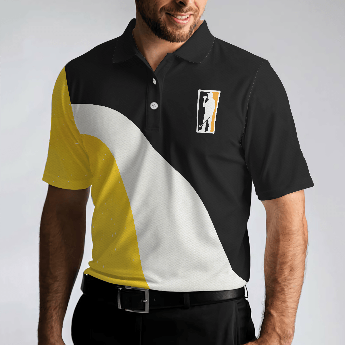 Men Golf Polo Shirt - Golf And Beer That's Why I'm Here, Sporty Polo Shirt For Beer Lovers Golf Men Polo Shirt - Perfect Polo Shirt For Men, Golfers - Amzanimalsgift