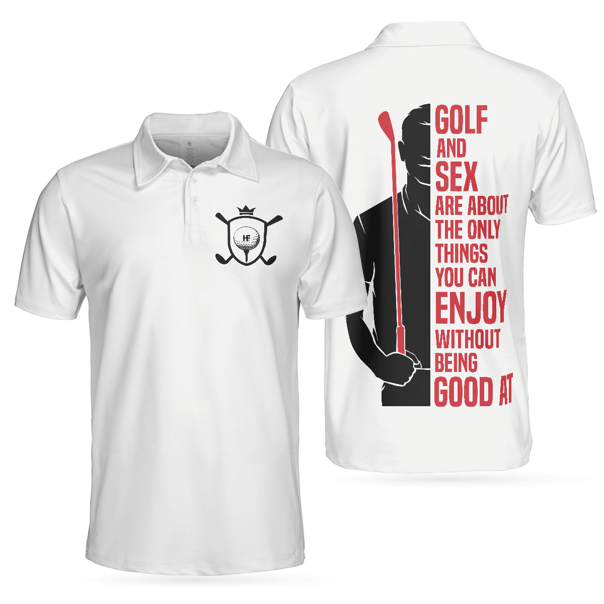 Men Golf Polo Shirt - Golf And Sex Are About The Only Things You Can Enjoy Golf Men Polo Shirt - Perfect Polo Shirt For Men, Golfers - Amzanimalsgift