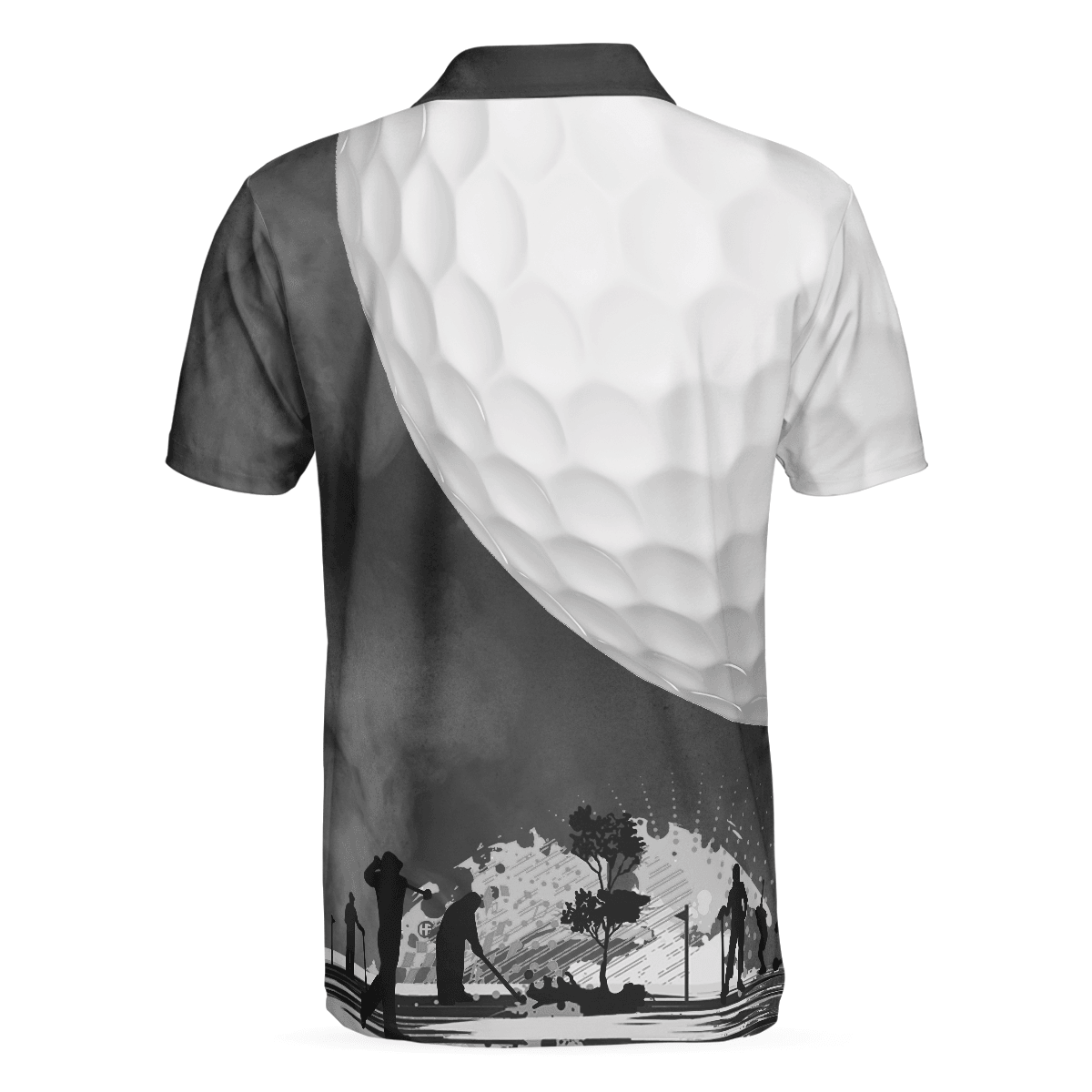 Men Golf Polo Shirt - Golf Ball And Smoke Background Golf, Smoke Golf Player Men Polo Shirt - Perfect Polo Shirt For Men, Golfers - Amzanimalsgift