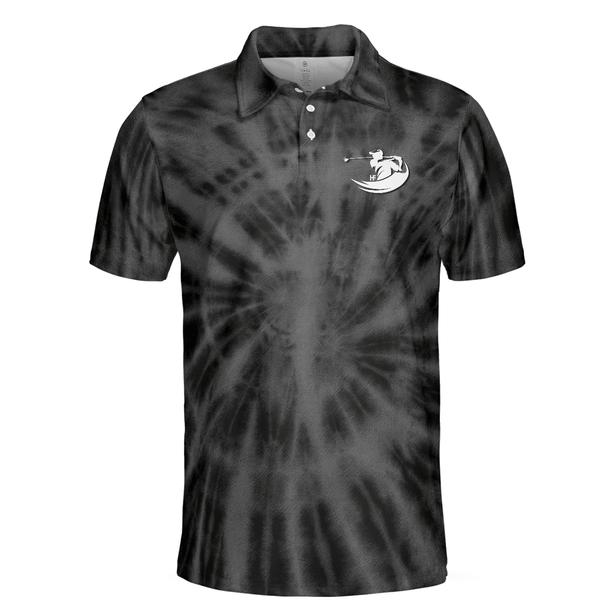 Men Golf Polo Shirt - Golf Be The Best, Black Tie Dye Men Polo Shirt - Perfect Polo Shirt For Men, Golfers - Amzanimalsgift