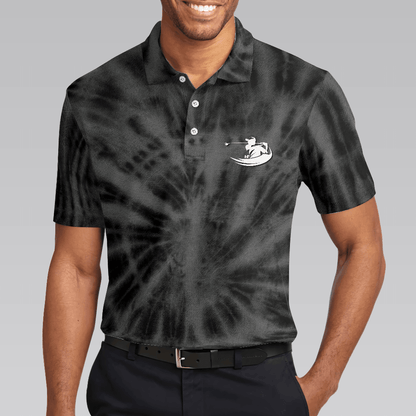 Men Golf Polo Shirt - Golf Be The Best, Black Tie Dye Men Polo Shirt - Perfect Polo Shirt For Men, Golfers - Amzanimalsgift