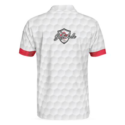 Men Golf Polo Shirt - Golf Canada Flag Pin Up Girl Polo Shirt, Put It In The Hole Polo Shirt, Canadian Flag Polo Shirt - Perfect Gift For Men, Golfers - Amzanimalsgift