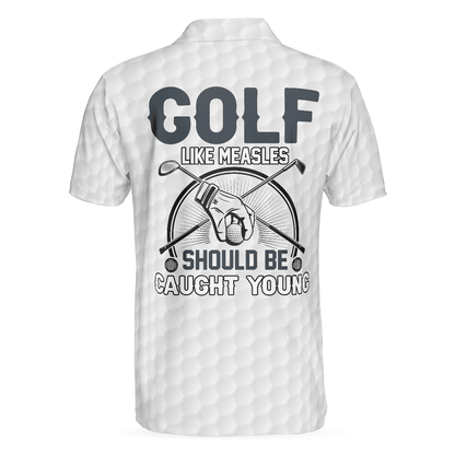 Men Golf Polo Shirt - Golf Crossed Golf Clubs, Golf Polo Shirt - Perfect Polo Shirt For Men, Golfers - Amzanimalsgift