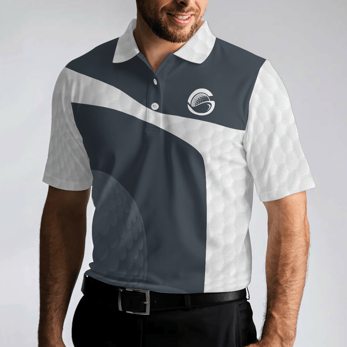 Men Golf Polo Shirt - Golf Crossed Golf Clubs, Golf Polo Shirt - Perfect Polo Shirt For Men, Golfers - Amzanimalsgift